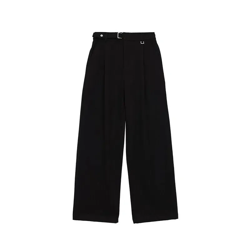 Hua Belt Strap Classic Bootcut Pants