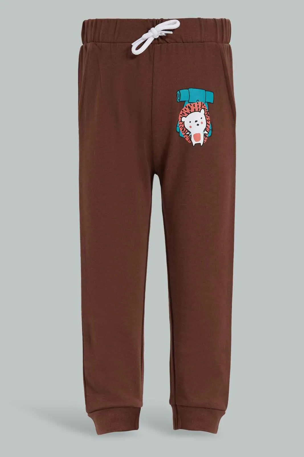 Infant Boys Brown Table Jogger