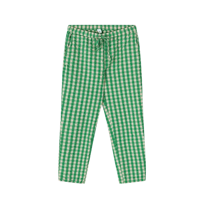 JUNA Karla Toiletry Bag & Barbara Lounge Pant Set, Green/Sand
